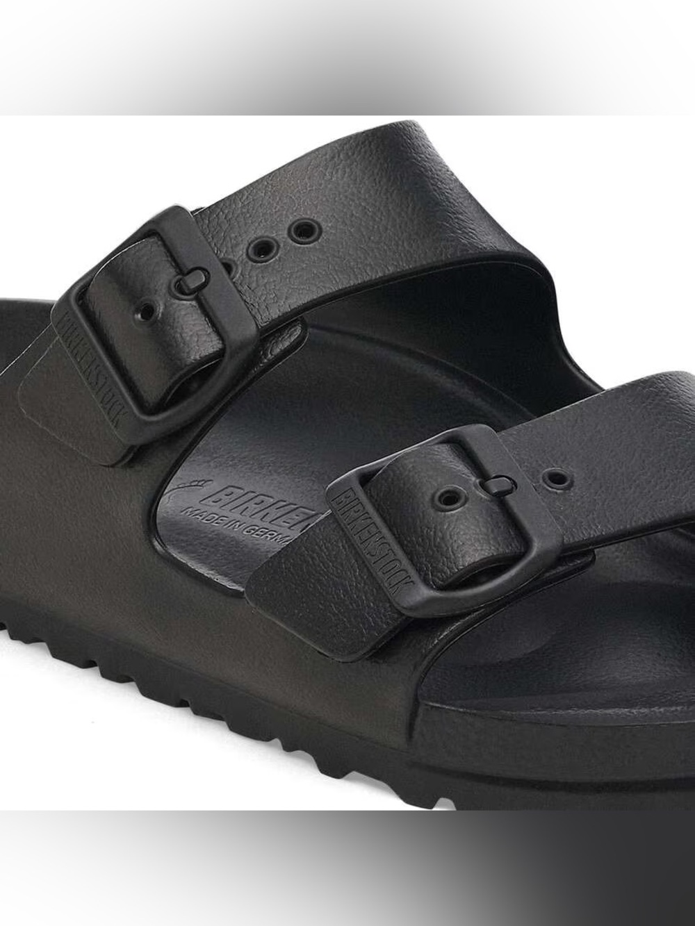 NIB Birkenstock Arizona EVA Black Sandals Slides Unisex EU 41, Sz 10, - Picture 4 of 8